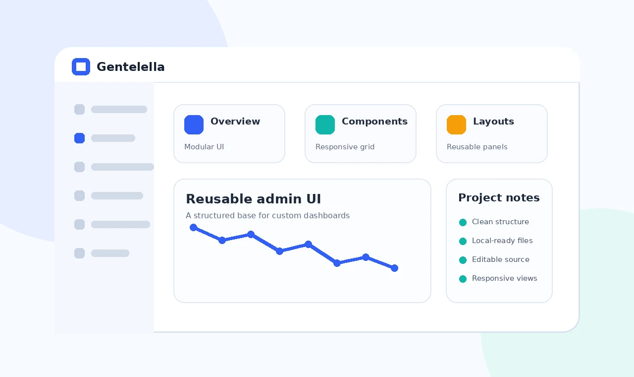 Original Gentelella dashboard component illustration